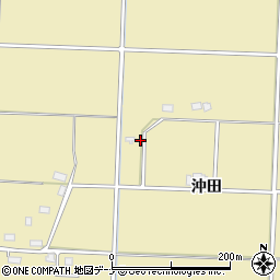 秋田県大仙市戸地谷沖田205周辺の地図