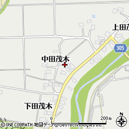 秋田県大仙市堀見内中田茂木72周辺の地図