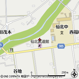 秋田県大仙市堀見内西福嶋185周辺の地図