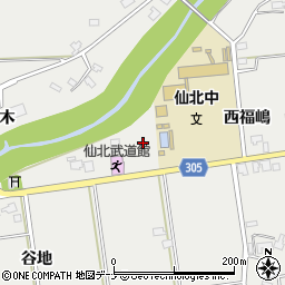 秋田県大仙市堀見内西福嶋111周辺の地図