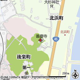 善慶寺周辺の地図