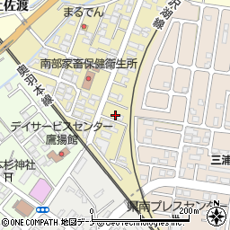 秋田県大仙市富士見町4-14周辺の地図