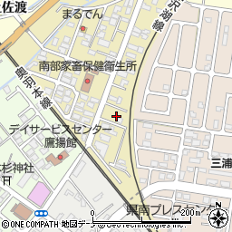 秋田県大仙市富士見町4周辺の地図