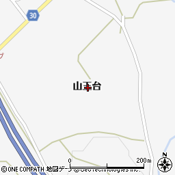 秋田県大仙市南外山王台周辺の地図