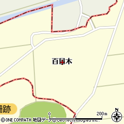 秋田県仙北郡美郷町本堂城回百目木周辺の地図