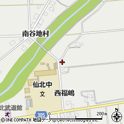 秋田県大仙市堀見内西福嶋32周辺の地図