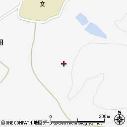 秋田県大仙市南外田中田山根152周辺の地図