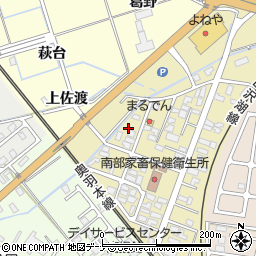 秋田県大仙市富士見町周辺の地図