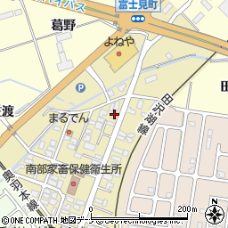 秋田県大仙市富士見町7-50周辺の地図