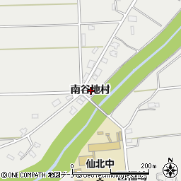 秋田県大仙市堀見内南谷地村周辺の地図