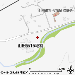 岩手県下閉伊郡山田町山田第１６地割周辺の地図