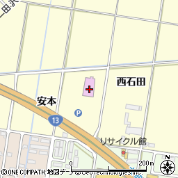 秋田県大仙市花館西石田79周辺の地図