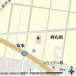 ダイナム大曲店周辺の地図