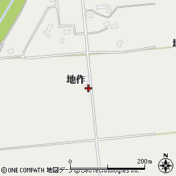秋田県大仙市堀見内地作55-1周辺の地図