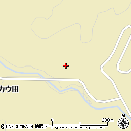 秋田県由利本荘市岩城上黒川金ヶ沢周辺の地図