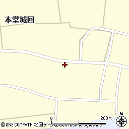 秋田県仙北郡美郷町本堂城回本堂町周辺の地図