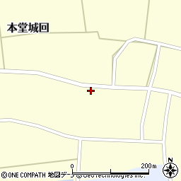 秋田県美郷町（仙北郡）本堂城回（本堂町）周辺の地図
