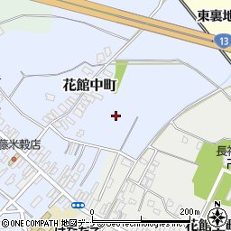 秋田県大仙市花館中町周辺の地図