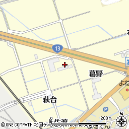 秋田県大仙市花館葛野周辺の地図