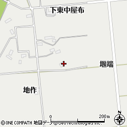 秋田県大仙市堀見内堰端36周辺の地図