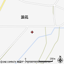 秋田県美郷町（仙北郡）浪花（山根）周辺の地図
