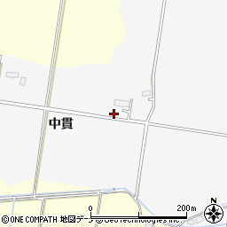 秋田県大仙市高関上郷中貫周辺の地図