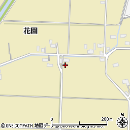 秋田県大仙市戸地谷花園周辺の地図