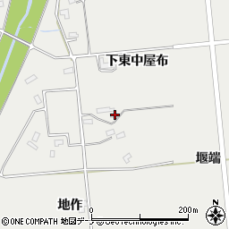 秋田県大仙市堀見内堰端64周辺の地図