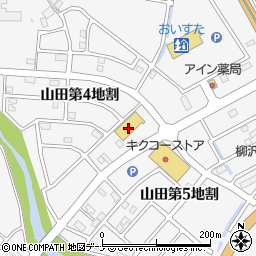コメリハード＆グリーン岩手山田店周辺の地図