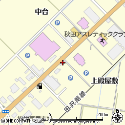 秋田県大仙市花館上殿屋敷周辺の地図