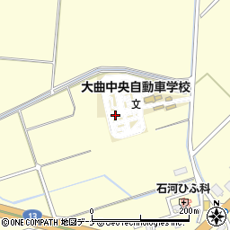 秋田県大仙市花館萩台周辺の地図
