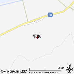 〒019-1815 秋田県大仙市南外平形の地図