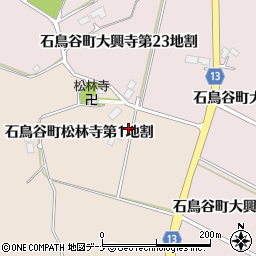 岩手県花巻市石鳥谷町松林寺（第１地割）周辺の地図