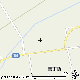秋田県大仙市板見内荒堰周辺の地図