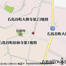 岩手県花巻市石鳥谷町大興寺第２３地割周辺の地図