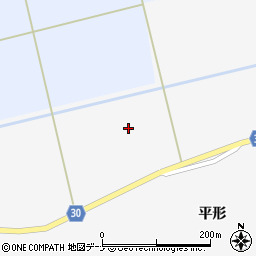 秋田県大仙市南外平形中嶋周辺の地図