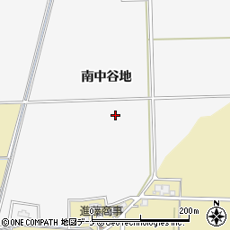 秋田県大仙市高関上郷南中谷地周辺の地図