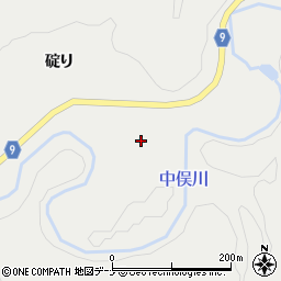 秋田県由利本荘市中俣碇り125周辺の地図