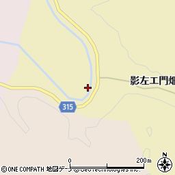 秋田県大仙市大沢郷寺影左エ門畑51周辺の地図