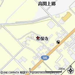 秋田県大仙市花館常保寺周辺の地図