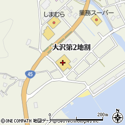 岩手県下閉伊郡山田町大沢第２地割40-1周辺の地図