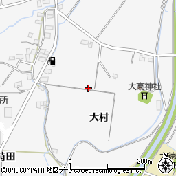 秋田県大仙市高関上郷卯時田周辺の地図