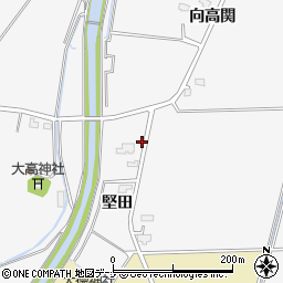秋田県大仙市高関上郷堅田29周辺の地図