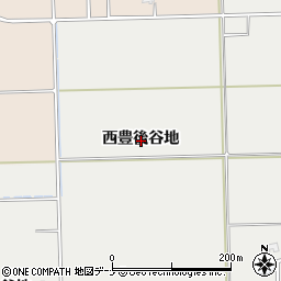 秋田県大仙市堀見内西豊後谷地周辺の地図