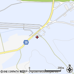 秋田県大仙市神宮寺比ノ沢周辺の地図