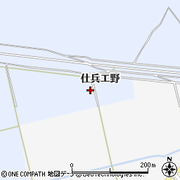 秋田県大仙市神宮寺仕兵エ野周辺の地図