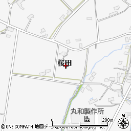 秋田県大仙市高関上郷桜田周辺の地図