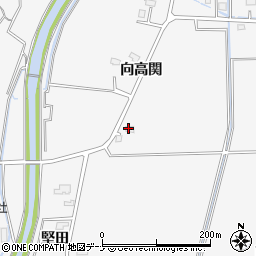 秋田県大仙市高関上郷向高関周辺の地図