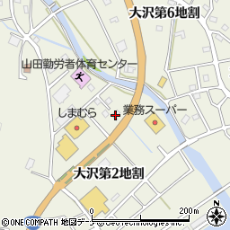 岩手県下閉伊郡山田町大沢第２地割26-6周辺の地図