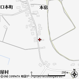 秋田県大仙市南外本宿3周辺の地図